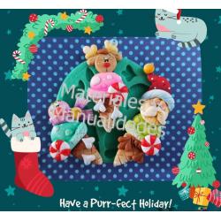Molde Silicona navidad barquillo helados ice cream para llavero 1