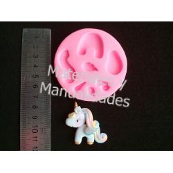 Molde en Silicona pony unicornio decorar pasta o fondant y foami 2