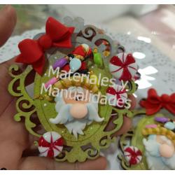 Molde Silicona caramelos o dulces x3 Navidad 2