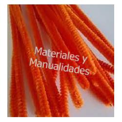50 Limpia pipas para flores Chelines Gamuzados Naranja y tejidos 1
