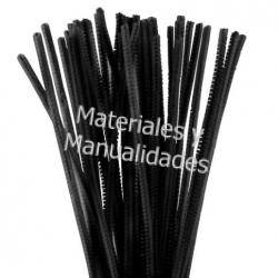 50 limpia pipas Chelines Gamuzados Negro para muñecos Decoración 1