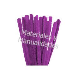 Chelines Gamuzados Morado para muñecos Decoración Navidad 1