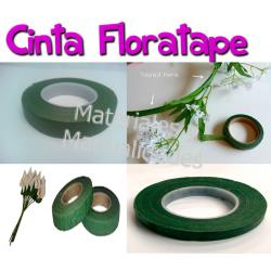 Cinta adhesiva Floratape Verde Hoja Para Cubrir Flores Y Follaje 1