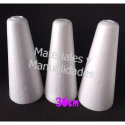 Conos De Icopor Poliestireno 30cm Para Manualidades y decoracion 1