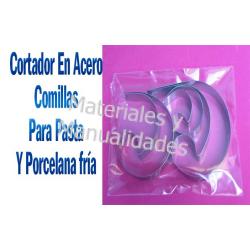 Molde en Acero inoxidable cortador comillas arabesco para fondan 1