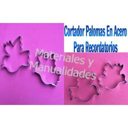 Cortante en acero palomas dove molde Para decorar mini tortas cu 1