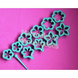 Set Molde flores margarita redonda y puntuda para masas fondant 1