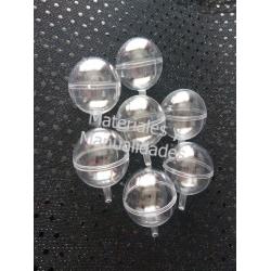 25 Burbujas acrílicas tipo Bombón de 4cm para rellenar con caram 1