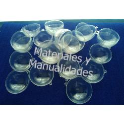 Esferas transparentes en acrílico burbujas de 8cm para decorar 1