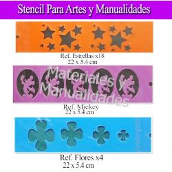 Estrellas Stencil plantilla para artes y manualidades 1