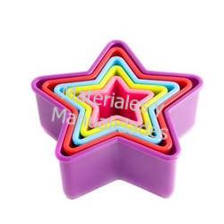 Molde Cortador navidad de estrella para fondant y galletas postr 1