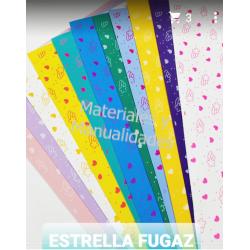 Goma EVA Estrella fugaz Foamy impreso 1PZ 1