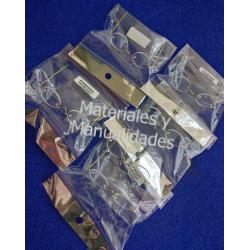 Gafas de cristal transparentes ref.6 lente 2cm x12pz 2