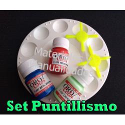 Set Herramientas para puntillismo técnica arte country pinturas  1