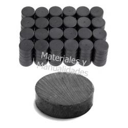 Imán de Ferrita Disco 10mm Potentes Para Artes oficina hogar 12p 1
