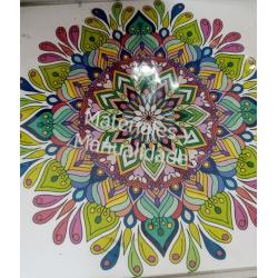 Lámina Adhesivos Mandalas 16cm sticker para manualidades 1