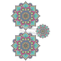 Lámina Adhesivos Mandalas 16cm sticker para manualidades 1