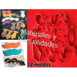 Oferta Set 12 cortador Moldes En Acero Inoxidable de corbatín bi 1