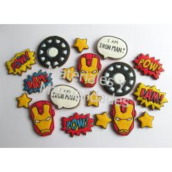 Cortador de galletas iron Man para decorar pasteles y tortas 1