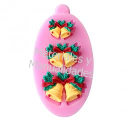 Molde silicona campanas para pastel fondant pasta fria grado ali 1