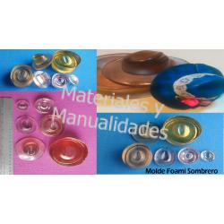 Set Molde foamy sombrero para goma eva manualidad 2pz 1