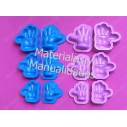 Molde Para fomi guantes disney Termoformar Foamy fimo y pasta 1