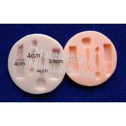 Molde silicona maquillaje para apliques en porcelanicron manuali 1