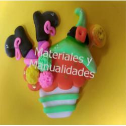 Molde Silicona Cupcake Brujitas Halloween para pasta fría y past 1