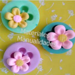 Molde silicona boton flor acocada apliques para fondant pastel c 1