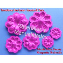 Molde Foamy flores margarita redonda Para Manualidades Florister 1
