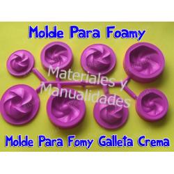 Molde para fomi botón galleta Crema para termoformar fo 1