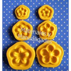 Molde Plástico y de silicona para foami o pasta flexibles 2