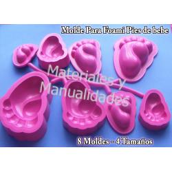 Molde para Foamy pies de bebe Termoforma Para Manualidades Goma 1