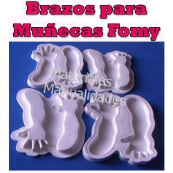 Molde Foamy Brazos dedos abiertos Termoforma Para Manualidades 1