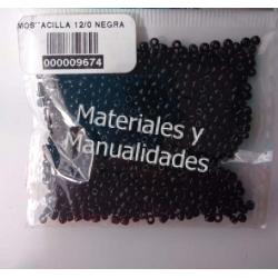 Mostacillas negra 15gr Chaquiras para bisutería y artesanías 1