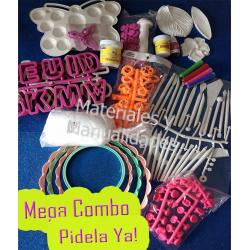 Set moldes y herramientas basicas masas pasta flexible porcelana 2