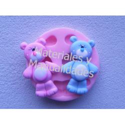 Molde en Silicona oso cariñoso para fondant tortas y pasta 1