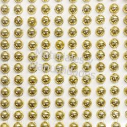 Perlas Doradas adhesivos de 3mm Adornos Brillantes decorativos 1