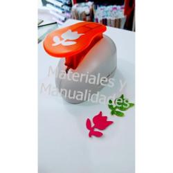 Troquel foamy flor tulipán 3.7cm Perfora Papel y tarjetería Scra 1