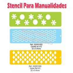 Stencil plantilla cadenas para artes decorativas 1pz 1