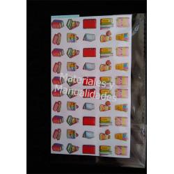 Accesorios Escolar colegial Apliques sticker 10pzp 2