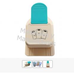 Troquel Para Etiquetas en Papel cartulina Perforadora 3 En 1 scr 1