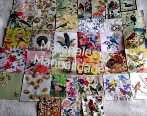 Servilletas para Decoupage de flores Vintage romanticos 1pz