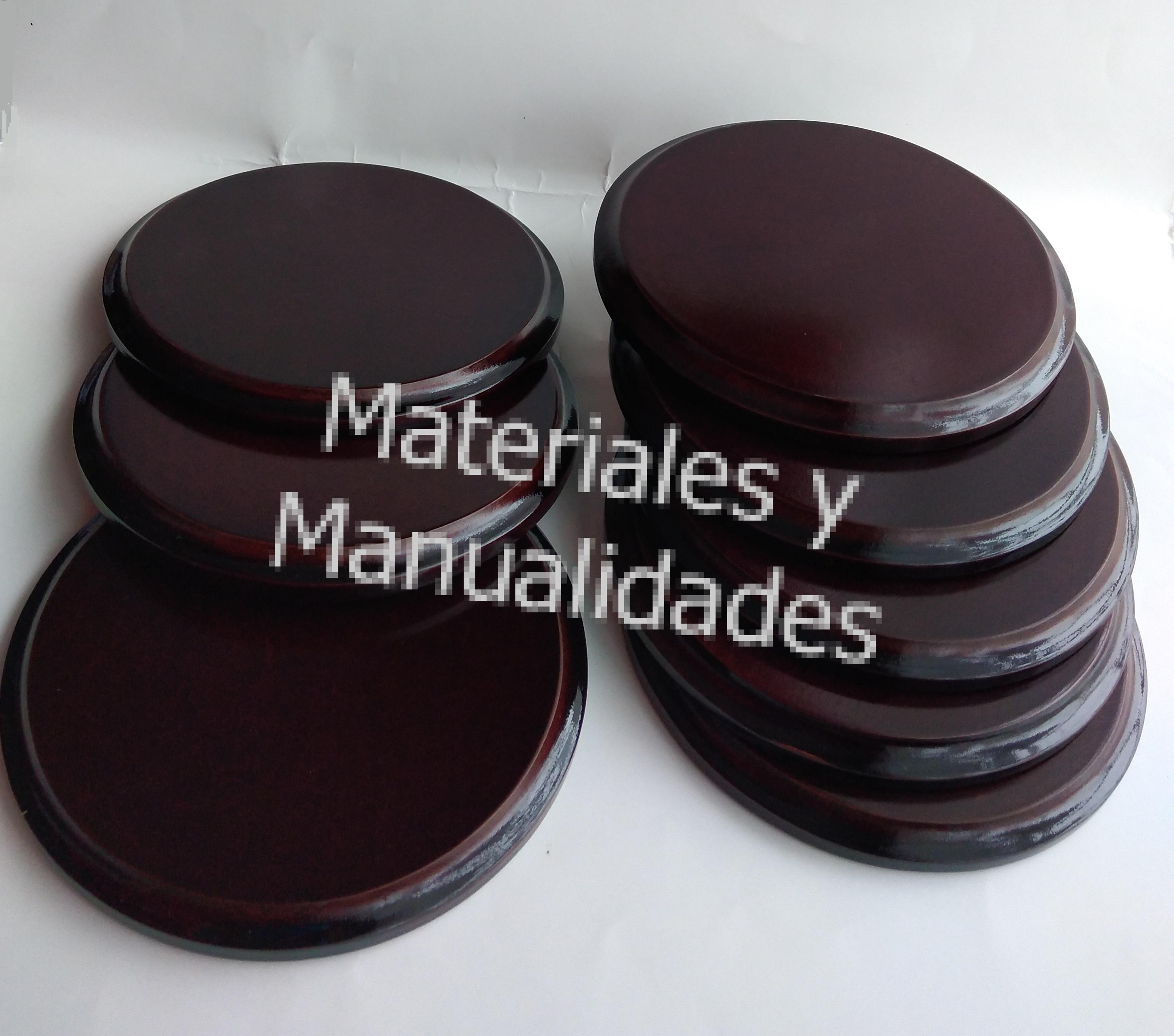 TABLAS DE MADERA REDONDA LACADA PARA MARCOS ADORNOS Y DECORACIÓN EN MDF, MATERIALES PARA