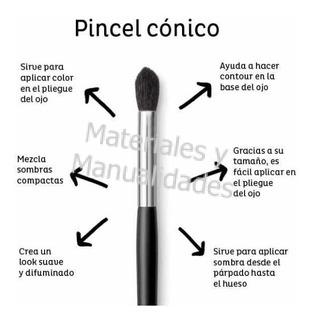 pincel para aplicar maquillaje sombras difuminado 
