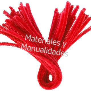 Limpia Pipas Chelines Metalizado Rojo Paquete X100 Und
