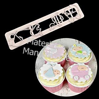 Molde baby shower para decorar muffins tortas herramientas de co