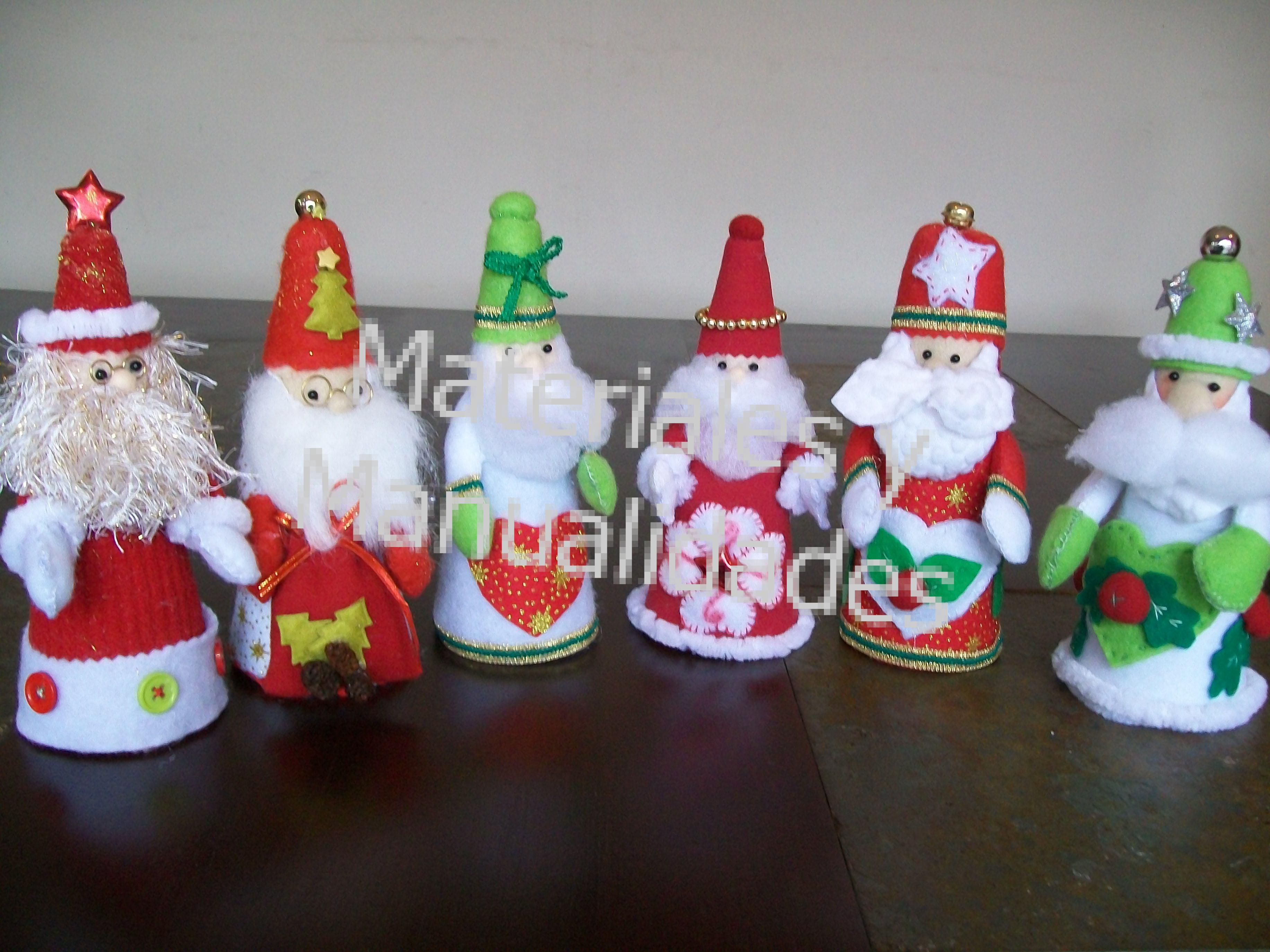 Esferas Navideñas MuÃ±ecos De Navidad Fomi Hacer Papa MuÃ±ecos De