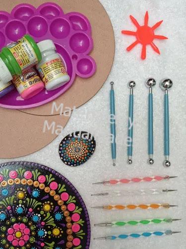 kit de puntillismo para mandalas y maquillaje de uñas