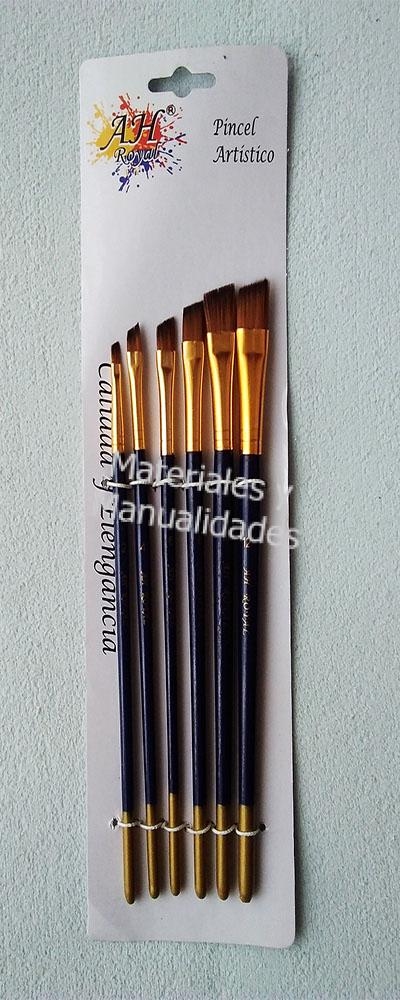 Set pincel angular para artes y manualidades